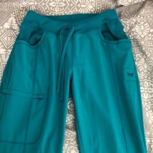 Cherokee infinity teal scrub pants